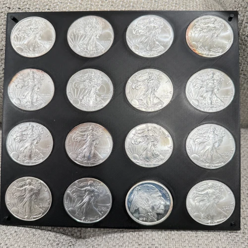Stackable US Silver Eagle Coin Holder Display