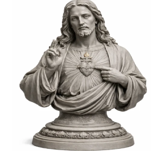 Sacred Heart Jesus Sculpture – Inspirational Faith Décor