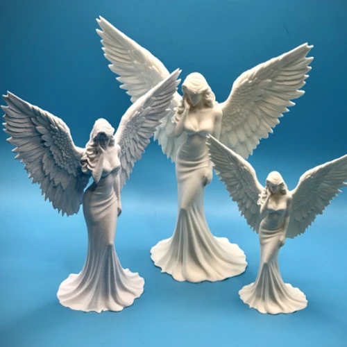 Angelic Serenity Statue – Peaceful Heavenly Décor