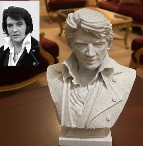 Elvis Presley Bust – “The King” Tribute Sculpture