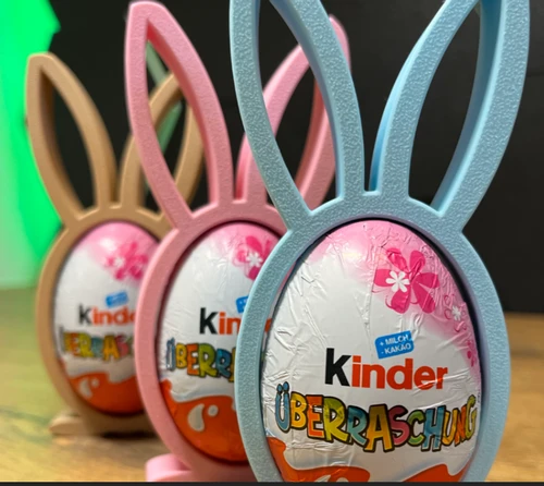 Easter Bunny Kinder Surprise Egg Holder (Set of 3)