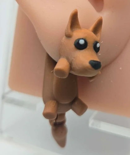 Articulated Dog Jumper Earrings