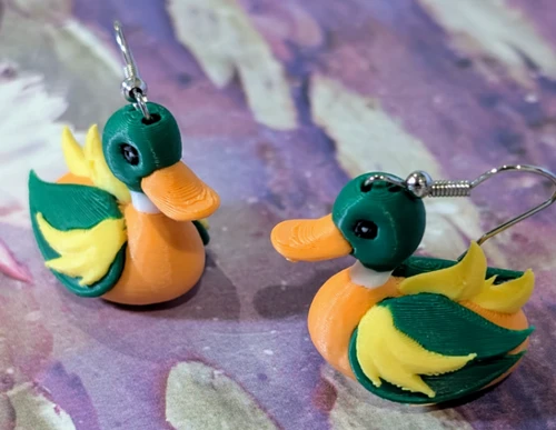 Duck Earrings