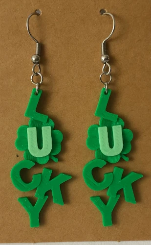 Lucky St Patrick's day earrings