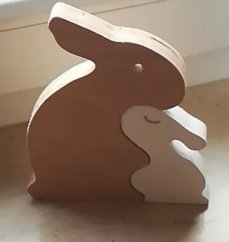 Meadow Bond: 3D Printed Twin Bunny Easter Decor