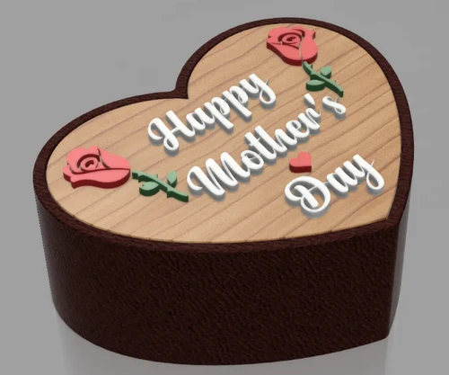 The Treasure Chest of Love: 3D Printed "Happy Mother’s Day" Gift Box