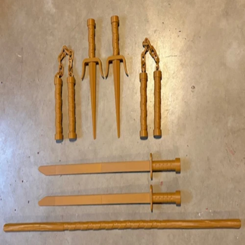 The Turtle Stash: Life-Size "Playmates" Retro TMNT Weapons