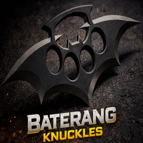 The Gotham Enforcer: 3D-Printed Batarang Brass Knuckles