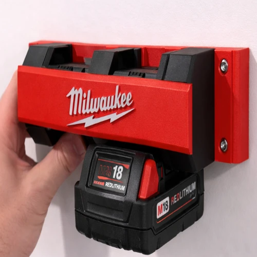 Power Up Your Workshop: 3D Printed Milwaukee M18 4-Slot Wall Mount