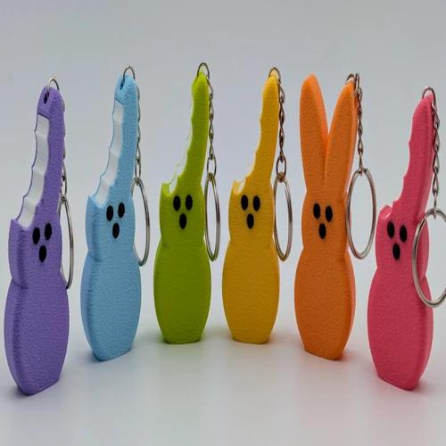 The Sweetest Accessory: 3D Printed Easter Peep Bunny Keychain