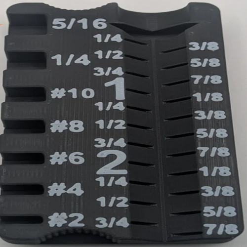 Imperial Screw & Bolt Gauge