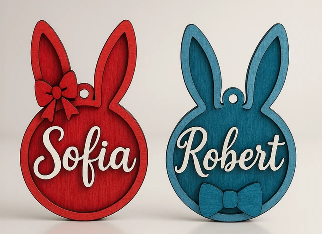 Signature Spring: 3D Printed Personalized Easter Name Tag Keychain