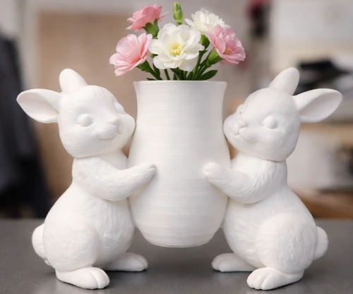 Hopping Blooms:  Easter Bunny Vase