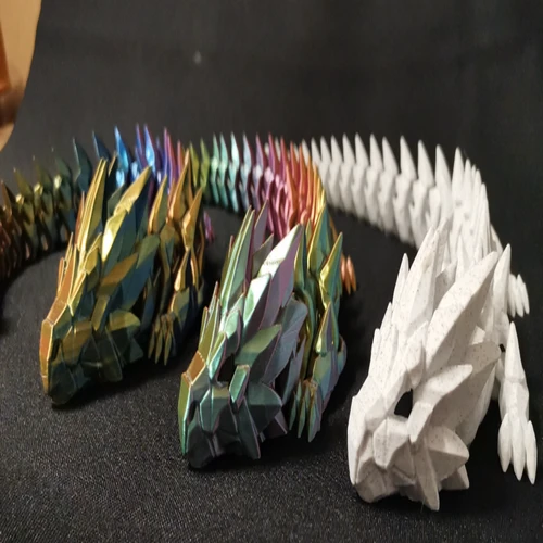 The Crystalline Serpent: Articulated Crystal Spine Dragon
